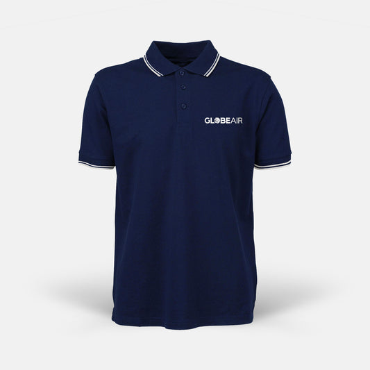 GlobeAir Tee Jays Luxury Stripe Stretch Polo Male